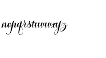 Vorgesla Script Font LOWERCASE