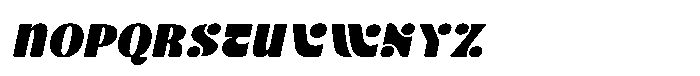 Vorline Italic Font UPPERCASE
