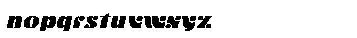 Vorline Italic Font LOWERCASE