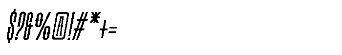 Vornick Regular_Italic Font OTHER CHARS