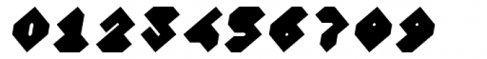 Vortex Black Oblique Font OTHER CHARS