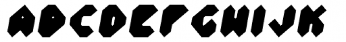 Vortex Black Oblique Font UPPERCASE
