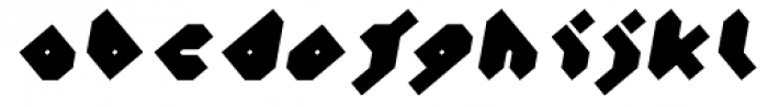 Vortex Black Oblique Font LOWERCASE