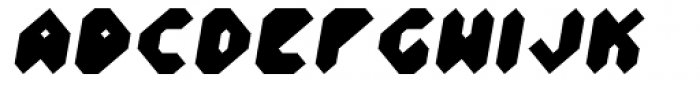 Vortex ExtraBold Oblique Font UPPERCASE