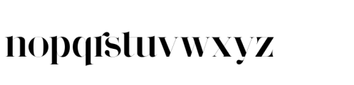 Vortex Type Regular Font LOWERCASE