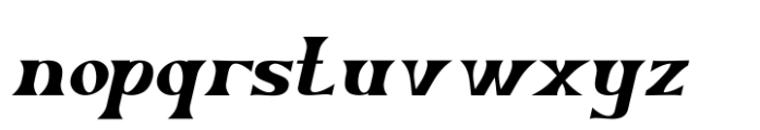 Vortise Italic Font LOWERCASE