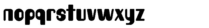 Vounell Font LOWERCASE