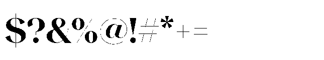 Voval Bold Font OTHER CHARS