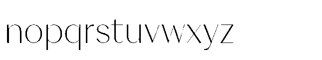 Voval Extralight Font LOWERCASE