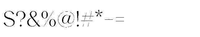Voval Light Font OTHER CHARS