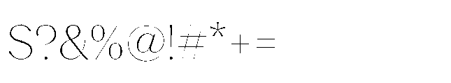 Voval Thin Font OTHER CHARS