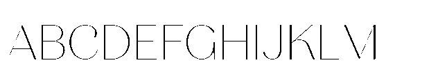 Voval Thin Font UPPERCASE