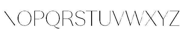 Voval Thin Font UPPERCASE