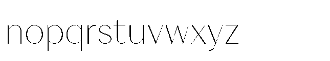 Voval Thin Font LOWERCASE