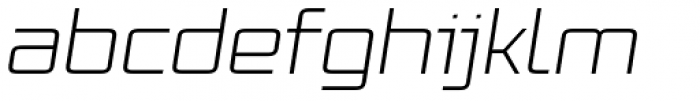 Vox Wide Light Italic Font LOWERCASE