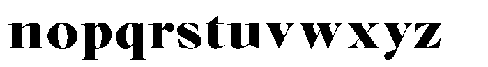 Voxas Black Font LOWERCASE