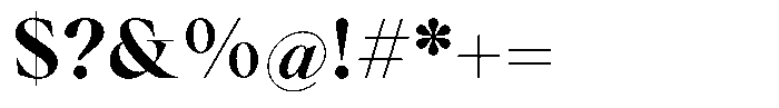 Voxas Bold Font OTHER CHARS