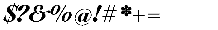 Voxas Book Black Italic Font OTHER CHARS