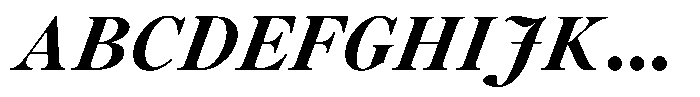 Voxas Book Black Italic Font UPPERCASE