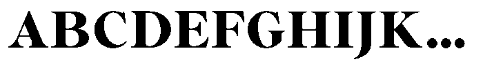 Voxas Book Black Font UPPERCASE