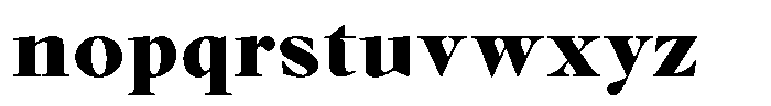 Voxas Book Black Font LOWERCASE