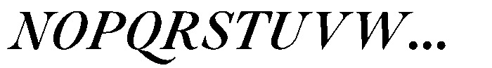 Voxas Book Bold Italic Font UPPERCASE