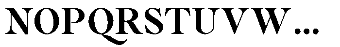 Voxas Book Bold Font UPPERCASE