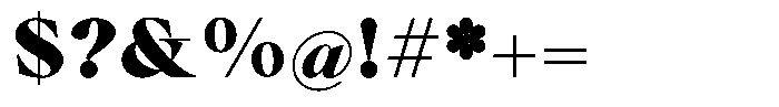 Voxas Book Extra Black Font OTHER CHARS
