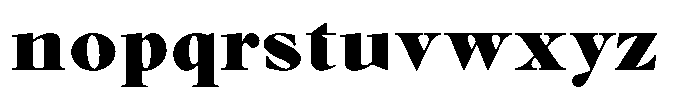 Voxas Book Extra Black Font LOWERCASE