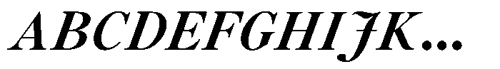 Voxas Book Extra Bold Italic Font UPPERCASE