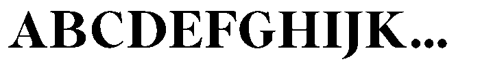 Voxas Book Extra Bold Font UPPERCASE