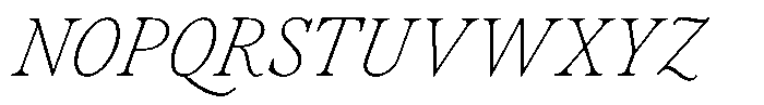 Voxas Book Extra Light Italic Font UPPERCASE