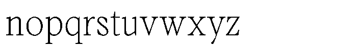 Voxas Book Extra Light Font LOWERCASE