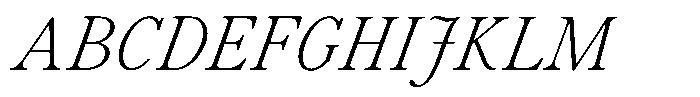 Voxas Book Light Italic Font UPPERCASE