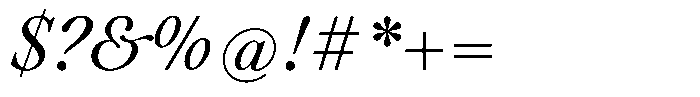 Voxas Book Medium Italic Font OTHER CHARS
