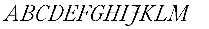 Voxas Book Regular Italic Font UPPERCASE