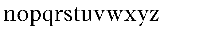 Voxas Book Regular Font LOWERCASE