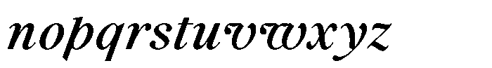 Voxas Book Semi Bold Italic Font LOWERCASE