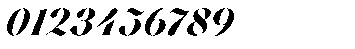 Voxas Display Black Italic Font OTHER CHARS