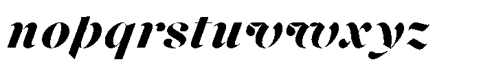 Voxas Display Black Italic Font LOWERCASE