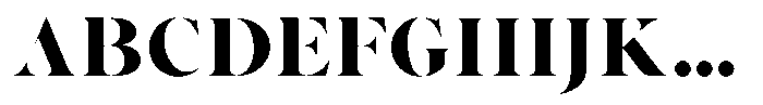 Voxas Display Black Font UPPERCASE