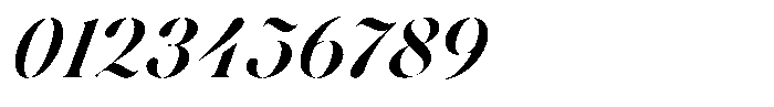 Voxas Display Bold Italic Font OTHER CHARS