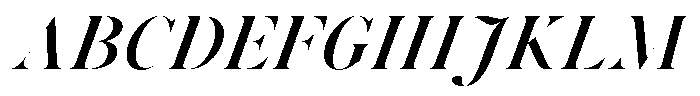Voxas Display Bold Italic Font UPPERCASE