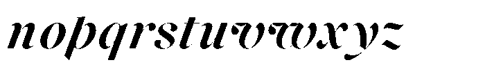 Voxas Display Bold Italic Font LOWERCASE