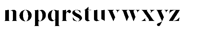 Voxas Display Bold Font LOWERCASE