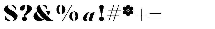 Voxas Display Extra Black Font OTHER CHARS