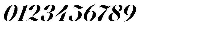 Voxas Display Extra Bold Italic Font OTHER CHARS