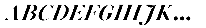 Voxas Display Extra Bold Italic Font UPPERCASE