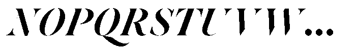 Voxas Display Extra Bold Italic Font UPPERCASE