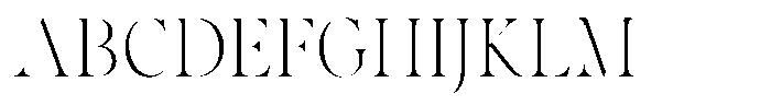 Voxas Display Extra Light Font UPPERCASE